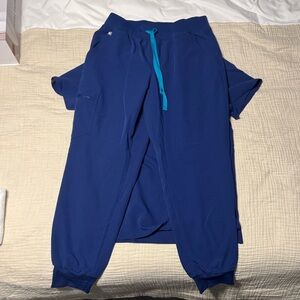 Figs Sapphire Blue Scrub pants